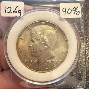 1964 Kennedy Half Dollar Coin 90% silver